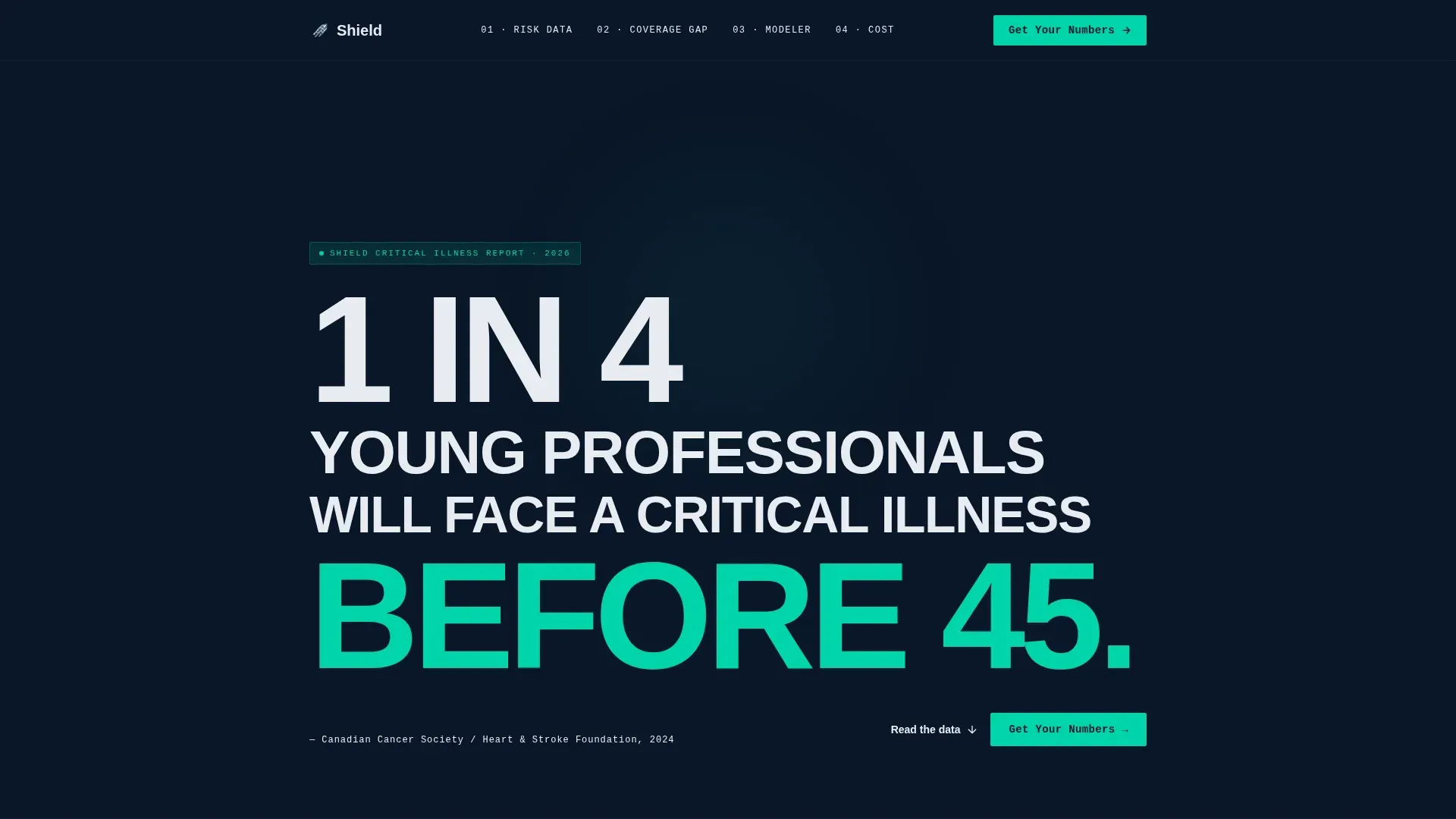 Critical Illness Protection Landing Page Template