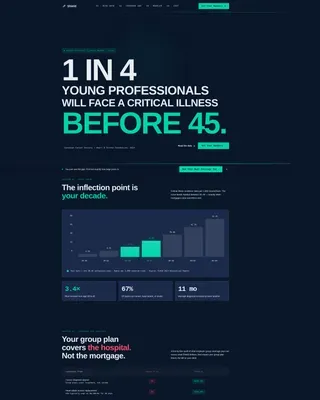 Critical Illness Protection Landing Page Template