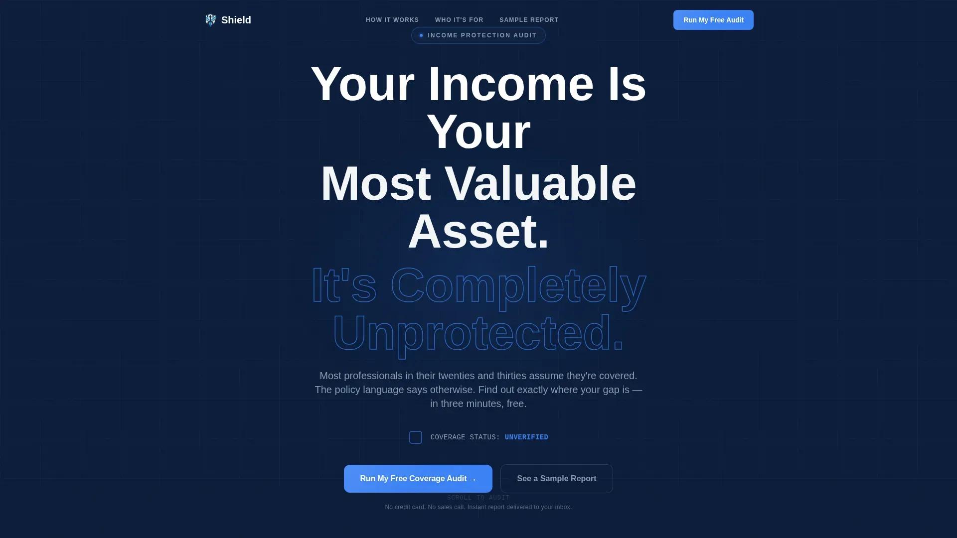 Young Professional Insurance Professional Website Template