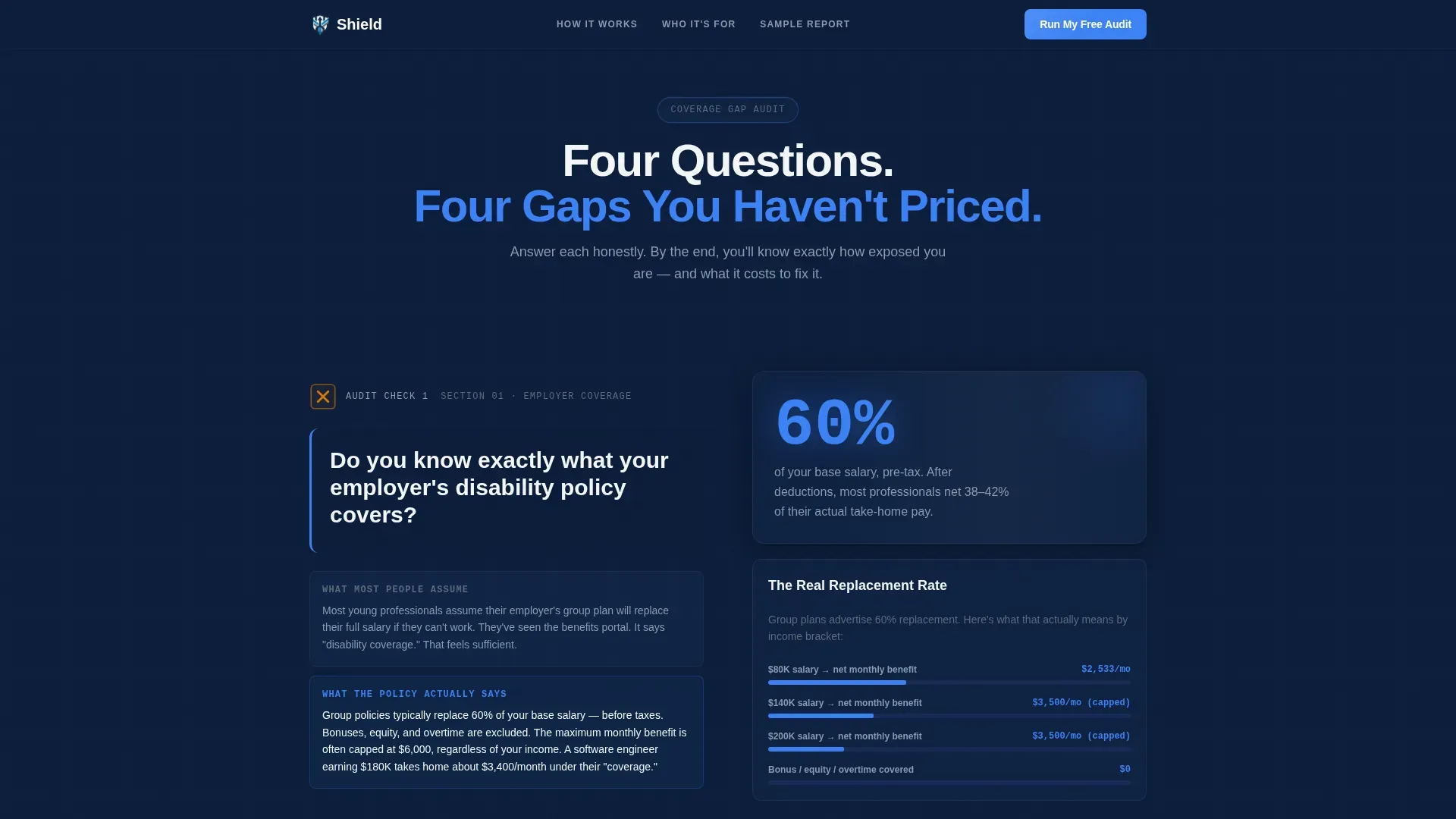 Young Professional Insurance Professional Website Template