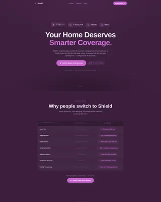 Young Professional Insurance Pre-Launch Website Template