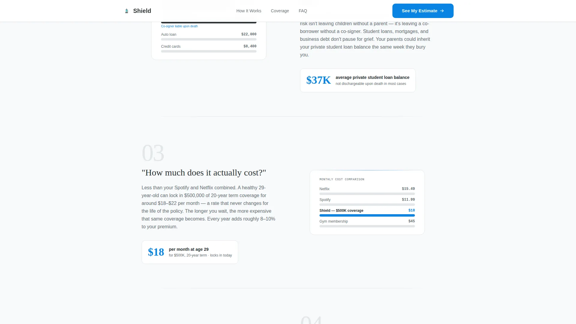 Life Insurance Landing Page Template for Young Professionals