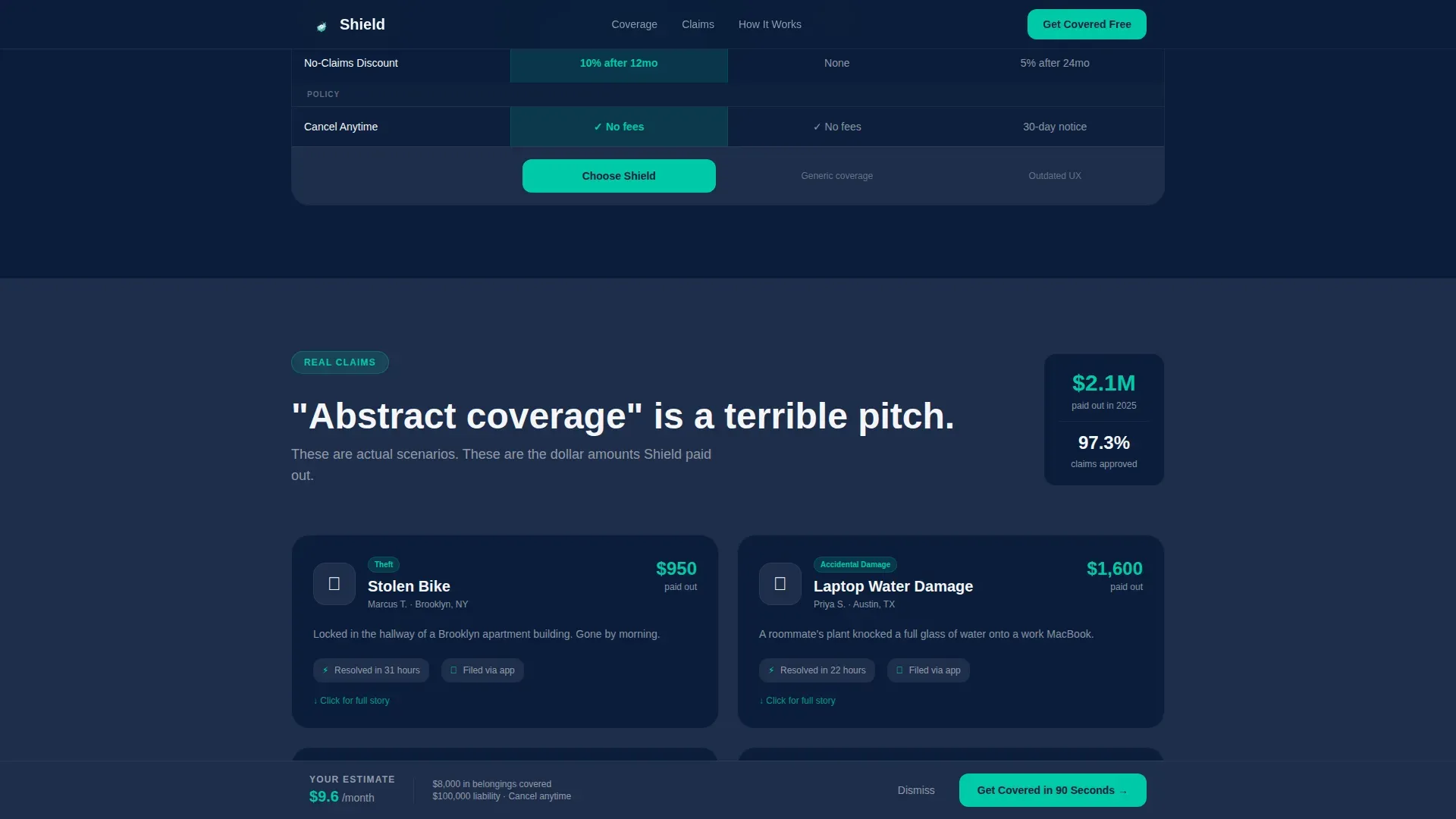 Young Professional Insurance Specialist Professional Website Template
