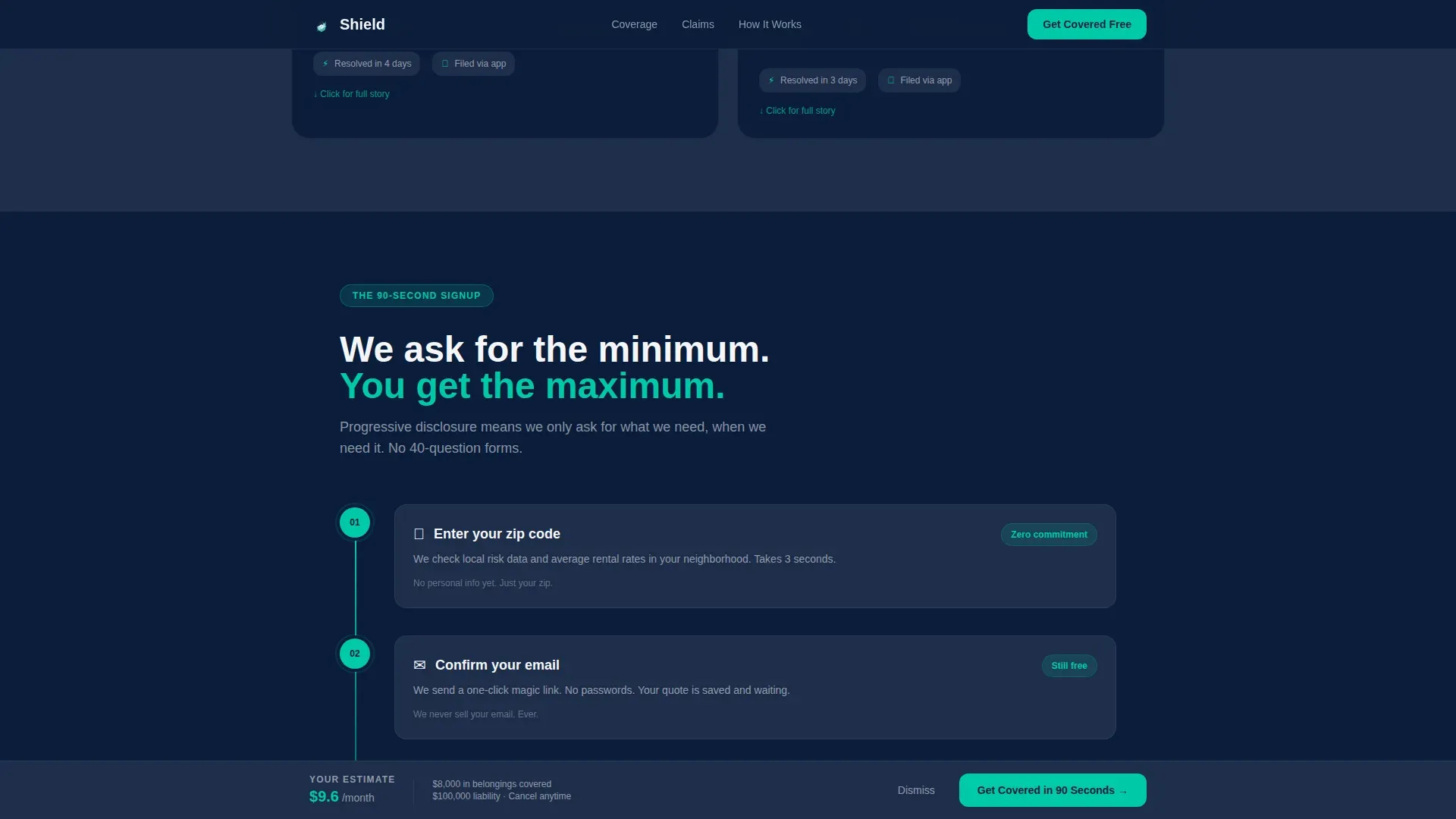 Young Professional Insurance Specialist Professional Website Template