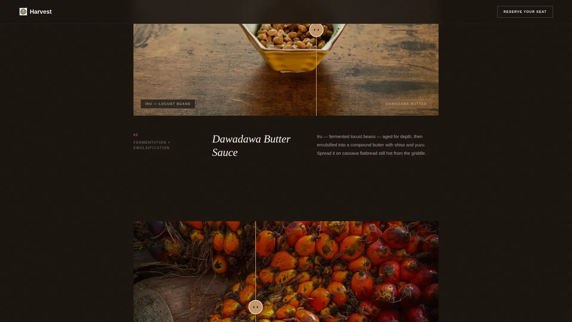 African Fusion Restaurant Landing Page Template
