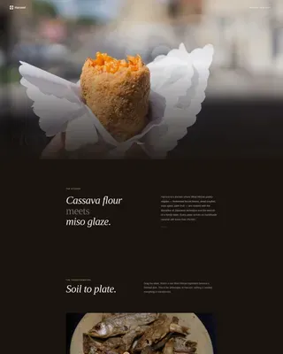 African Fusion Restaurant Landing Page Template