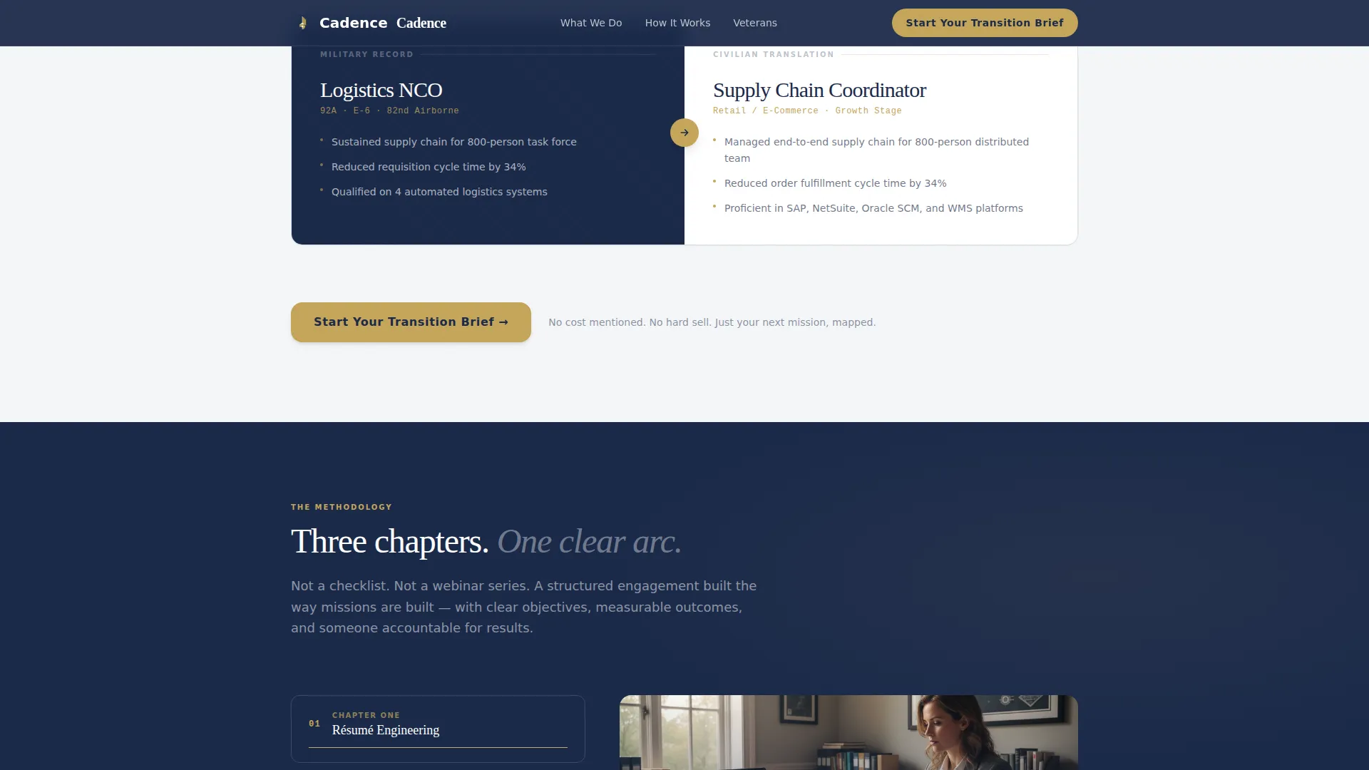 Veteran & Military Support Careers Website Template