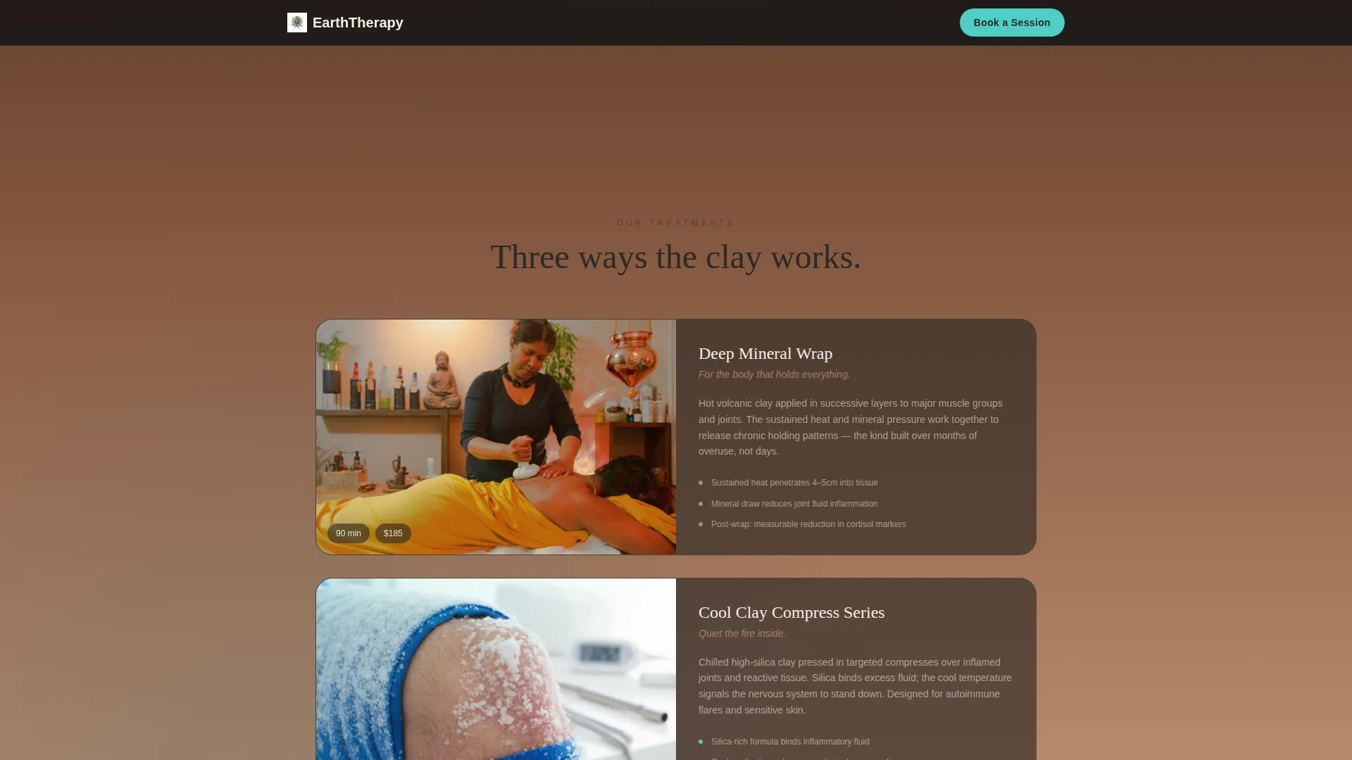 Local Wellness Modalities Appointment Booking Website Template