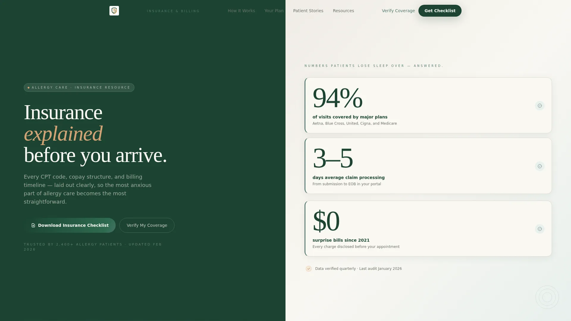 Allergist Professional Website Template