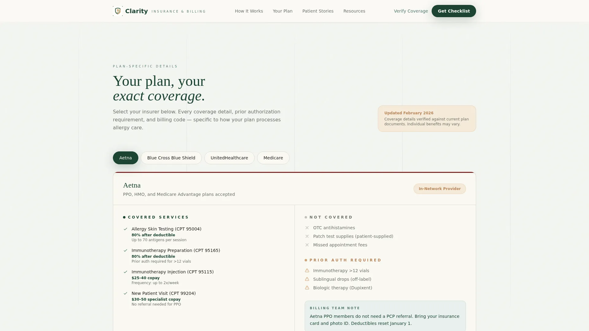 Allergist Professional Website Template