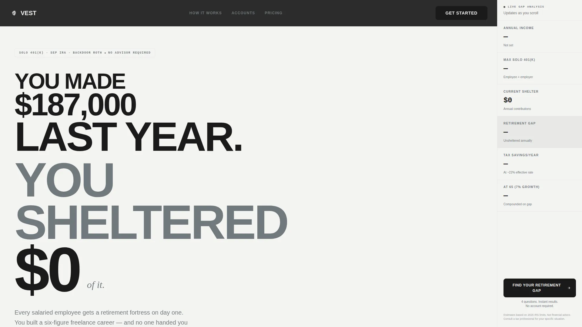 Freelancer Finance Professional Website Template