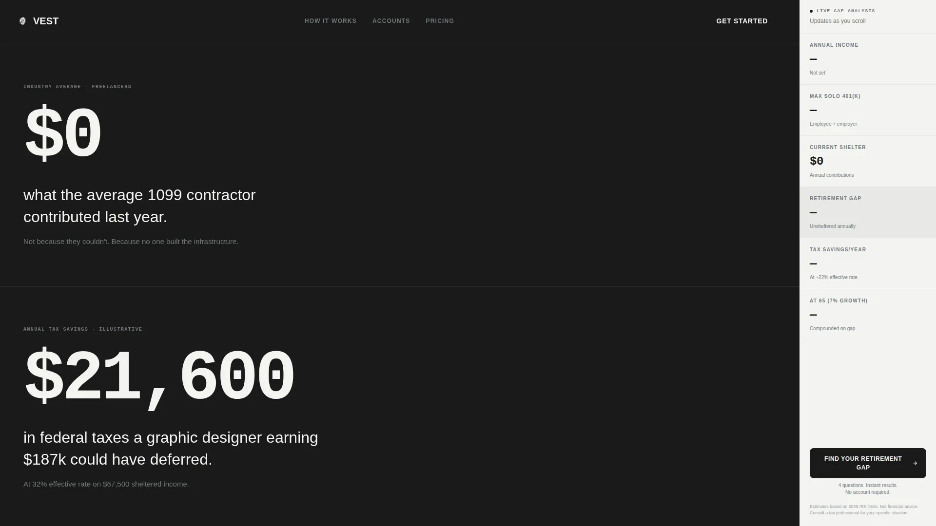 Freelancer Finance Professional Website Template