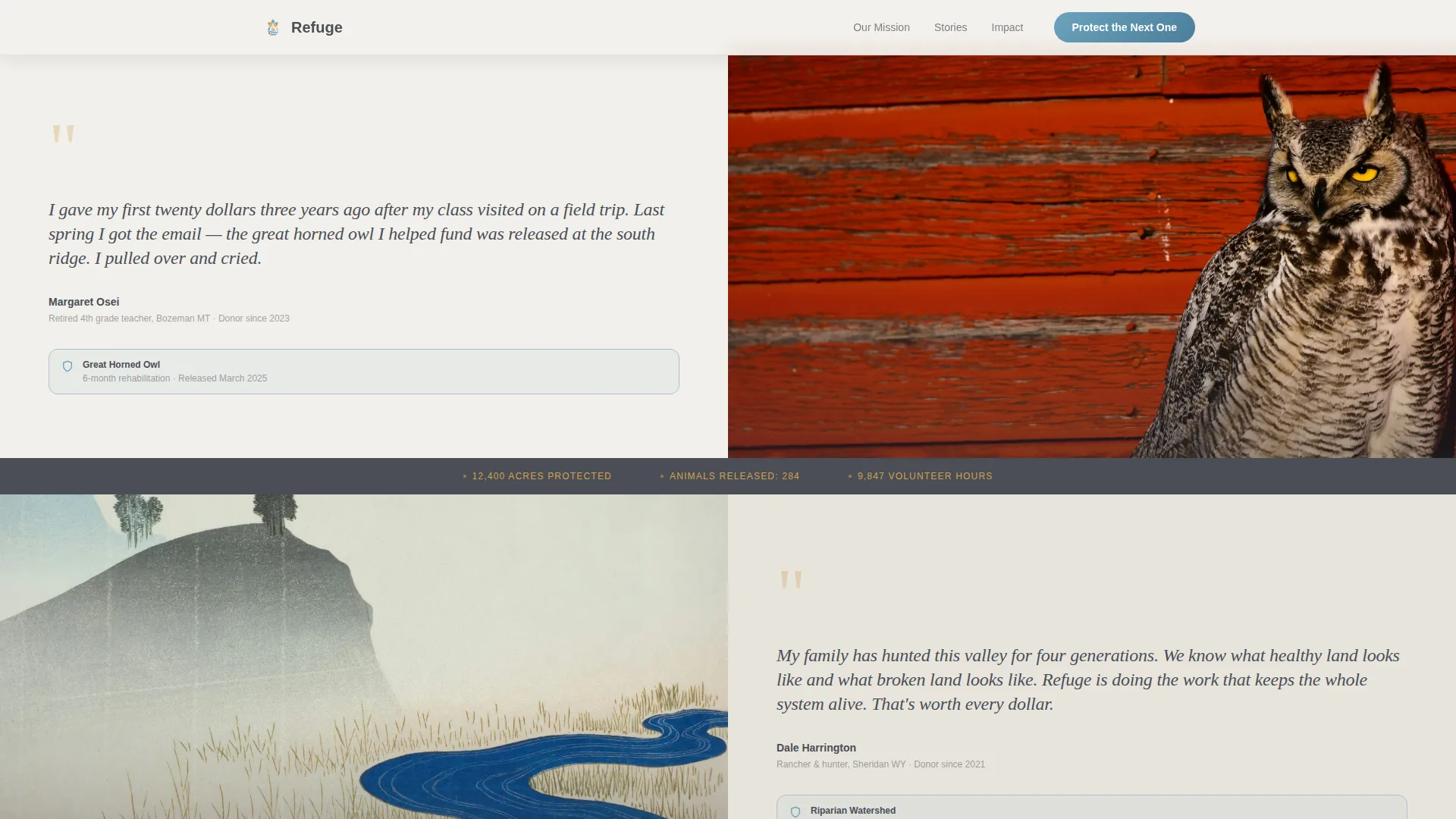 Environmental & Conservation NGO Reviews & Social Proof Website Template