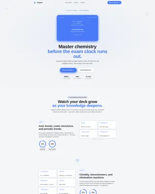 Chemistry Education Reviews Website Template