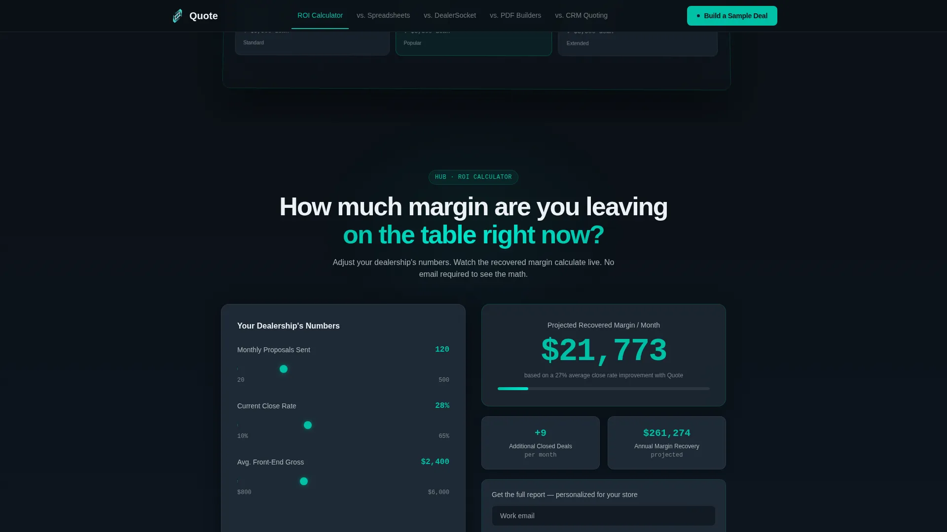 Automotive Software Cost Calculator Website Template