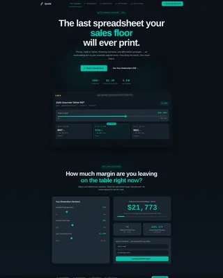Automotive Software Cost Calculator Website Template