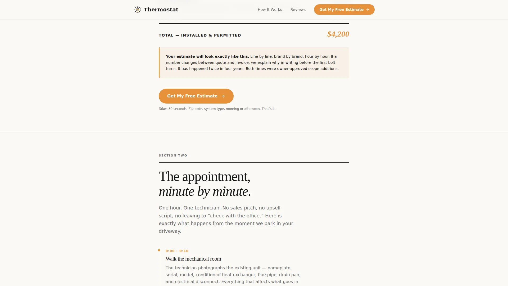 HVAC Contractor Marketing Reviews Website Template