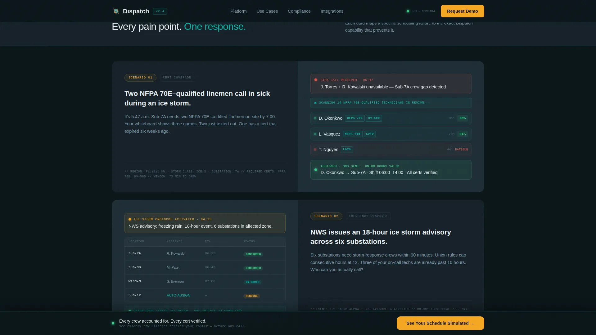 Energy Software & SaaS Booking Website Template