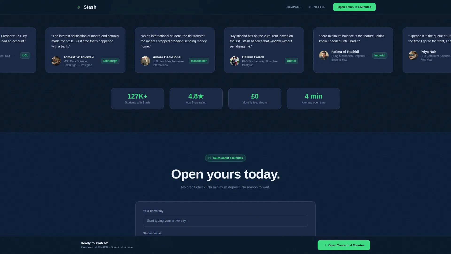 Student Finance Professional Website Template