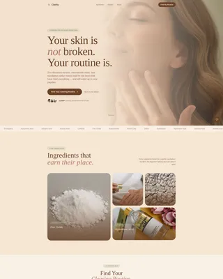 Inclusive Beauty & Skincare Reviews Website Template