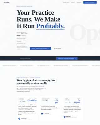 Dental Consulting Booking Website Template