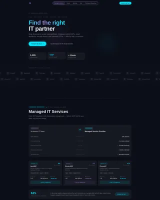 Services Directory Landing Page Template - It