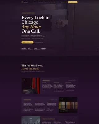Executive Locksmith Landing Page Template