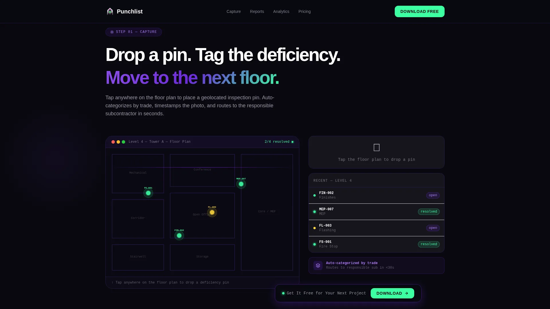 Construction Software Professional Website Template