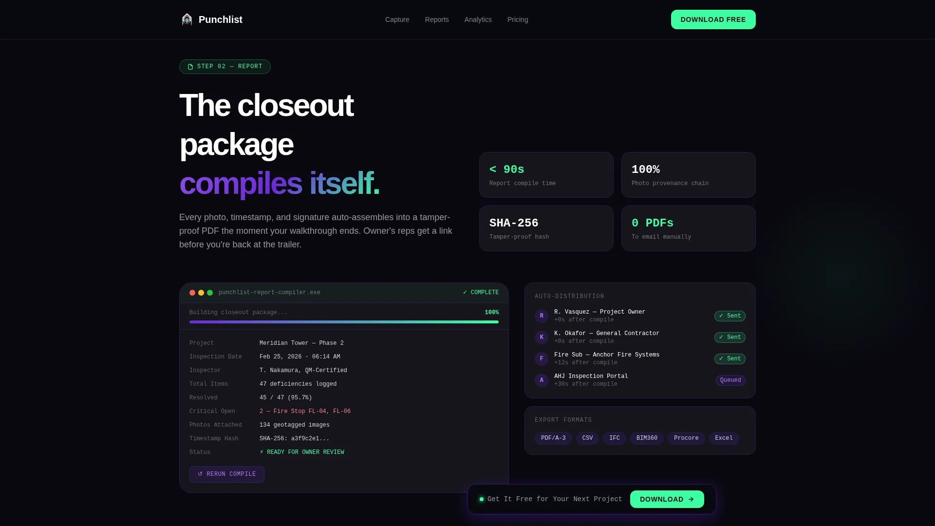 Construction Software Professional Website Template