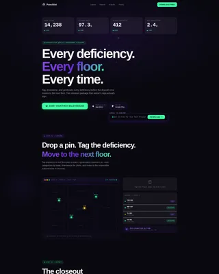 Construction Software Professional Website Template