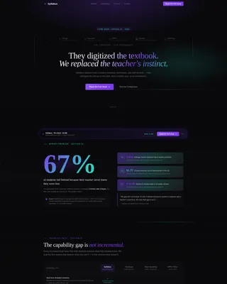 Edtech Pre-Seed Investor Landing Page Template