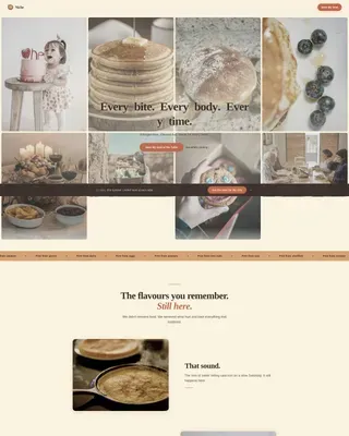 Safe Bites | Free Website Template | Rocket