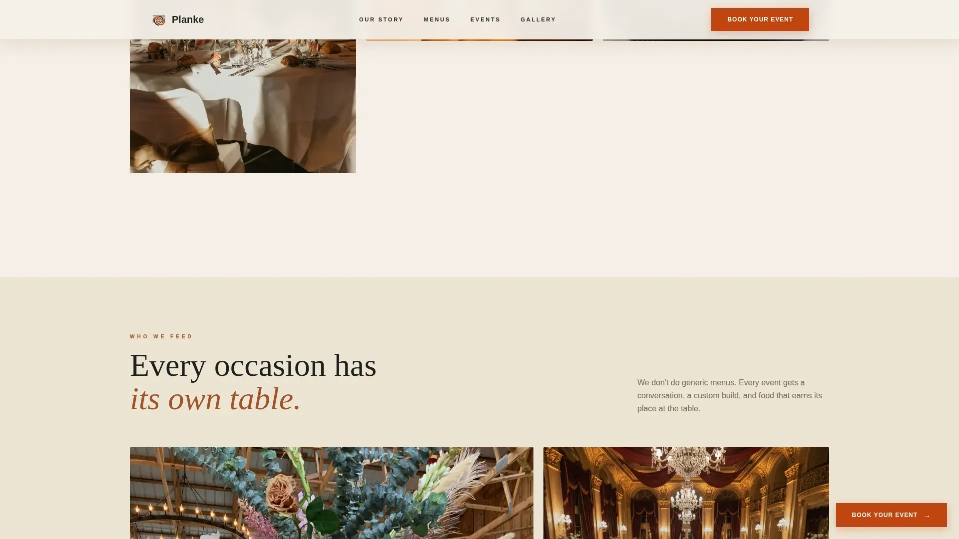Haute Craft American Catering Landing Page Template