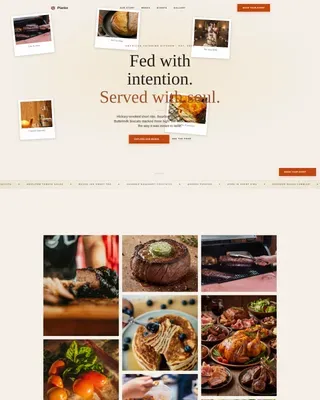 Haute Craft American Catering Landing Page Template
