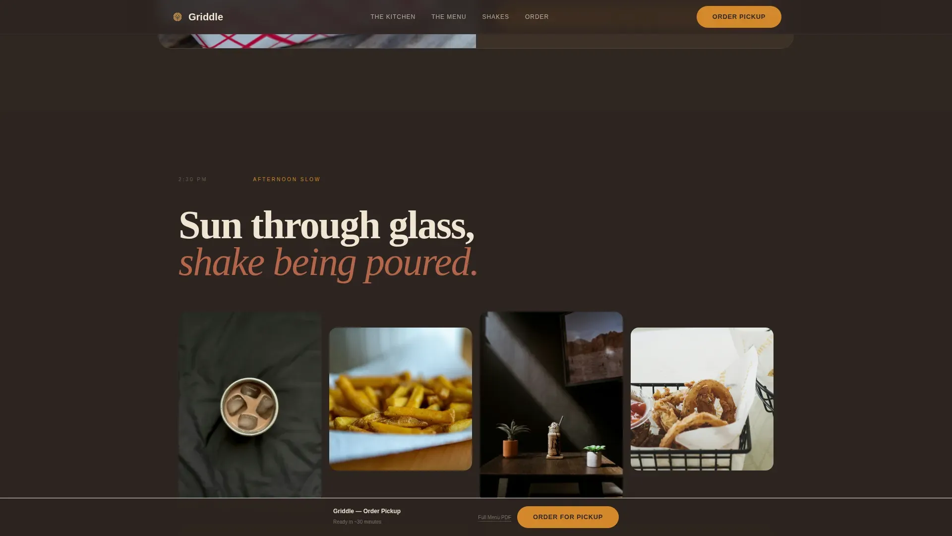 Smash Burger Fast Casual Landing Page Template