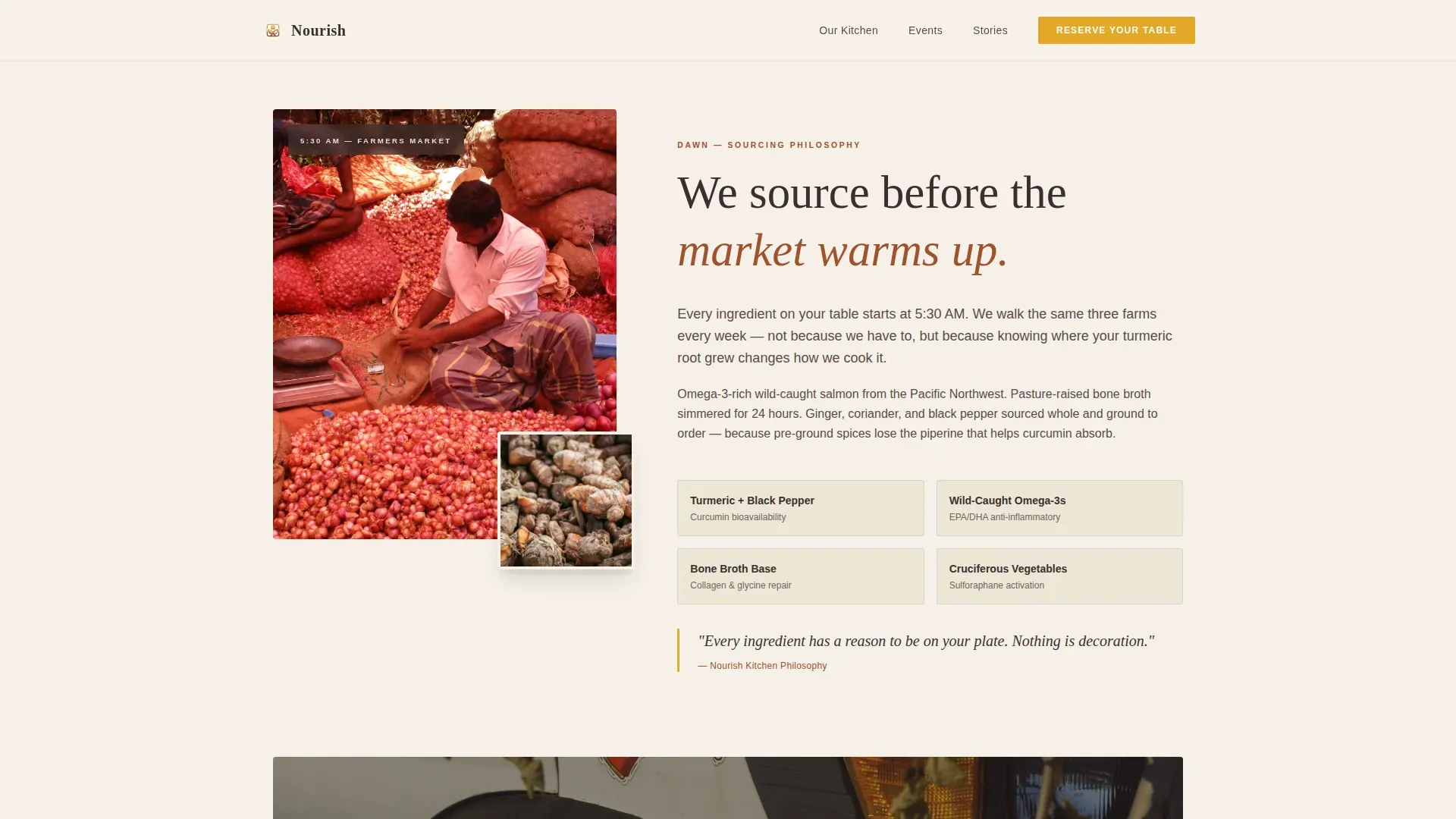 Catering Event Booking | Free Website Template | Rocket
