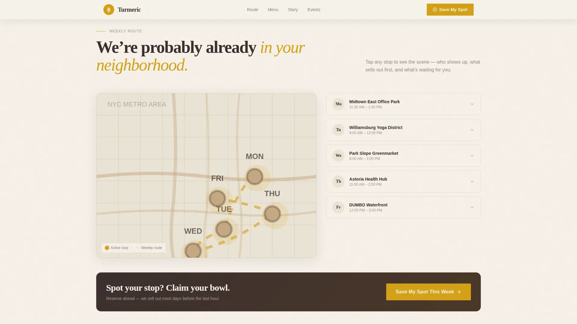 Food Truck Ordering | Free Website Template | Rocket