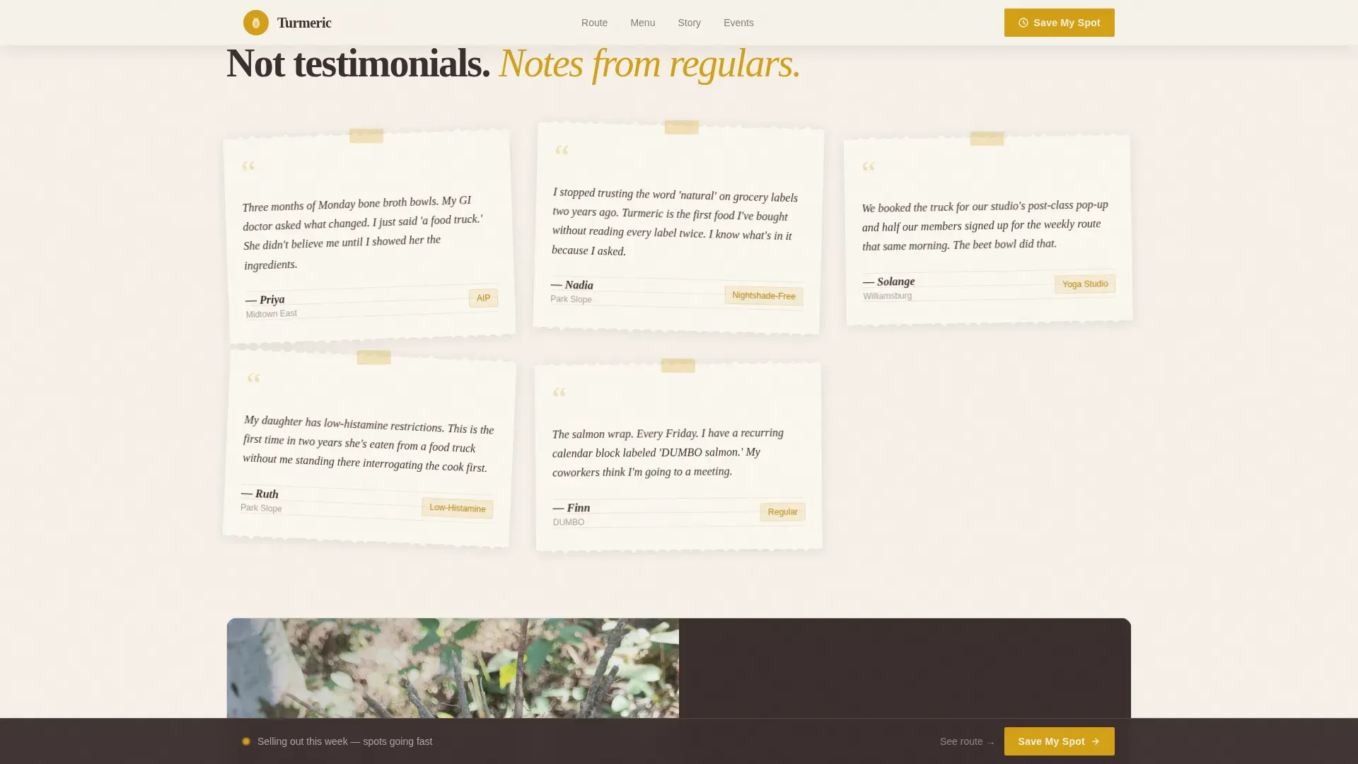 Food Truck Ordering | Free Website Template | Rocket