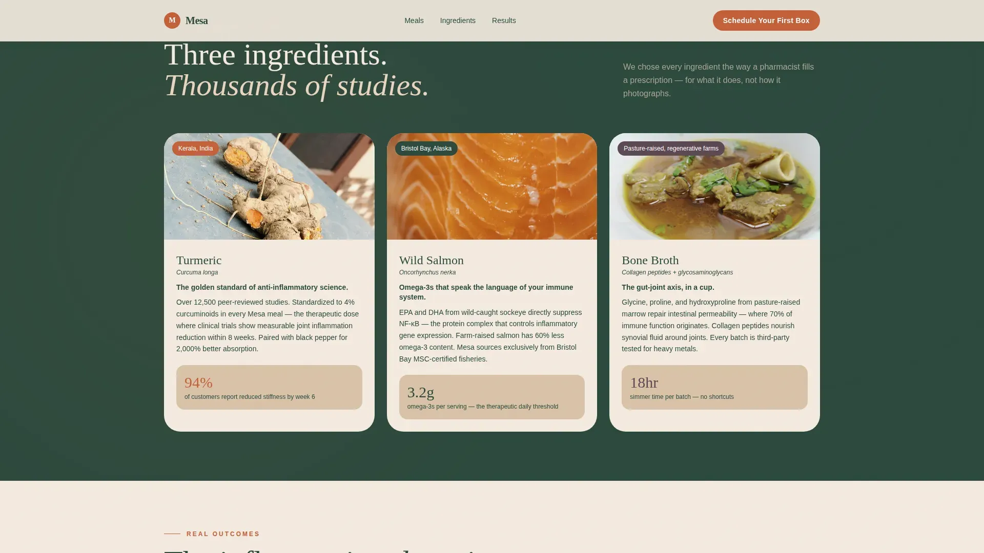 Meal Delivery Subscriptions | Free Website Template | Rocket