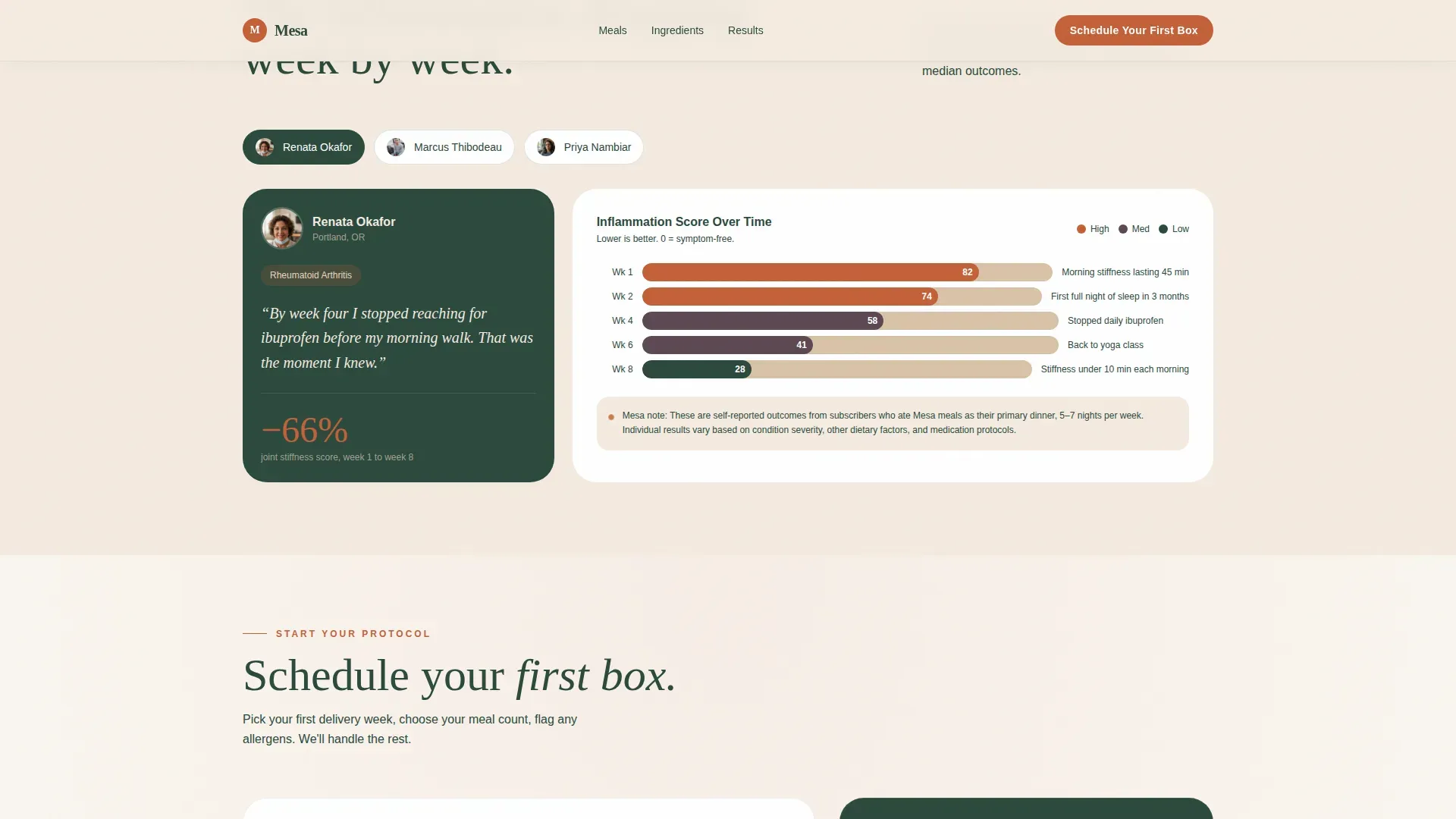 Meal Delivery Subscriptions | Free Website Template | Rocket