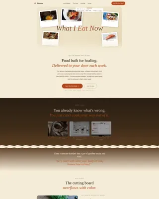 Meal Delivery Booking | Free Website Template | Rocket