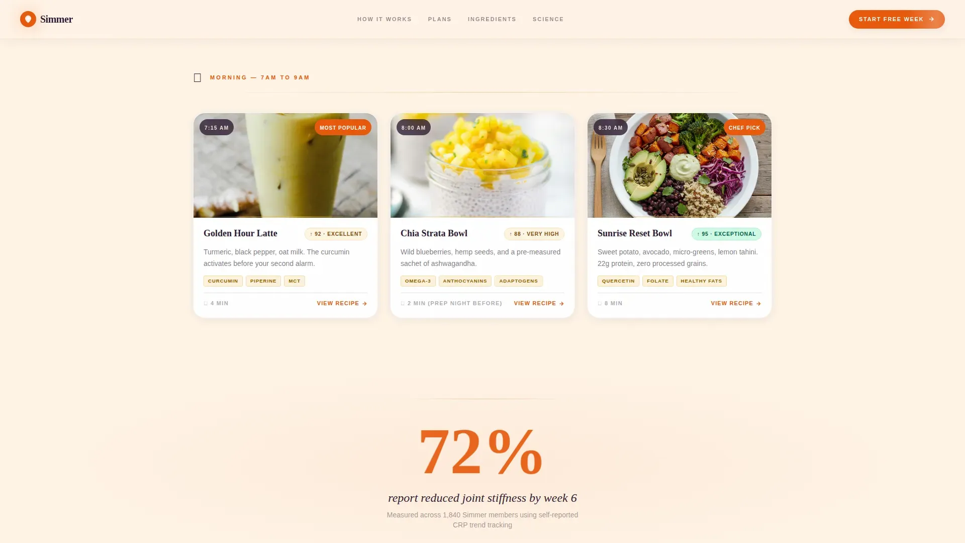 Nutritious Meal Kit | Free Website Template | Rocket