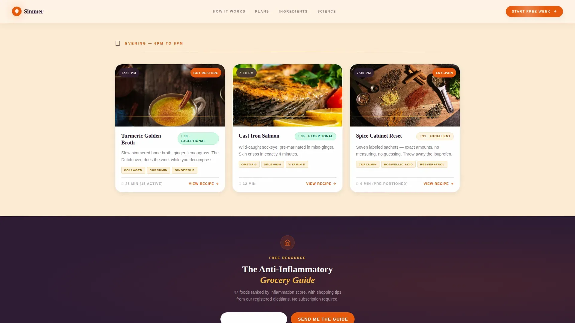 Nutritious Meal Kit | Free Website Template | Rocket