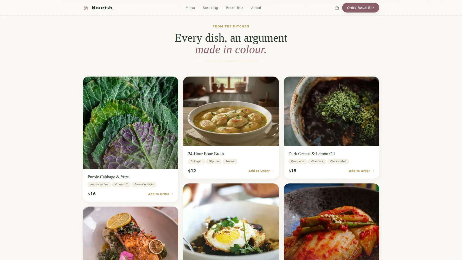 Wholefood Restaurant | Free Website Template | Rocket