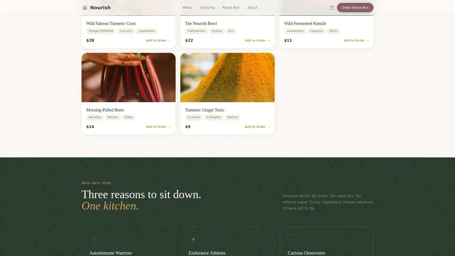 Wholefood Restaurant | Free Website Template | Rocket