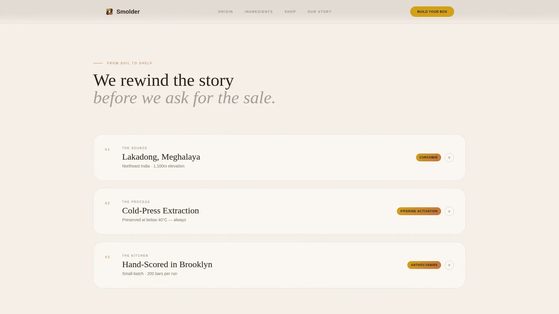 Luxe Anti-Inflammatory Snack Brand | Free Website Template | Rocket