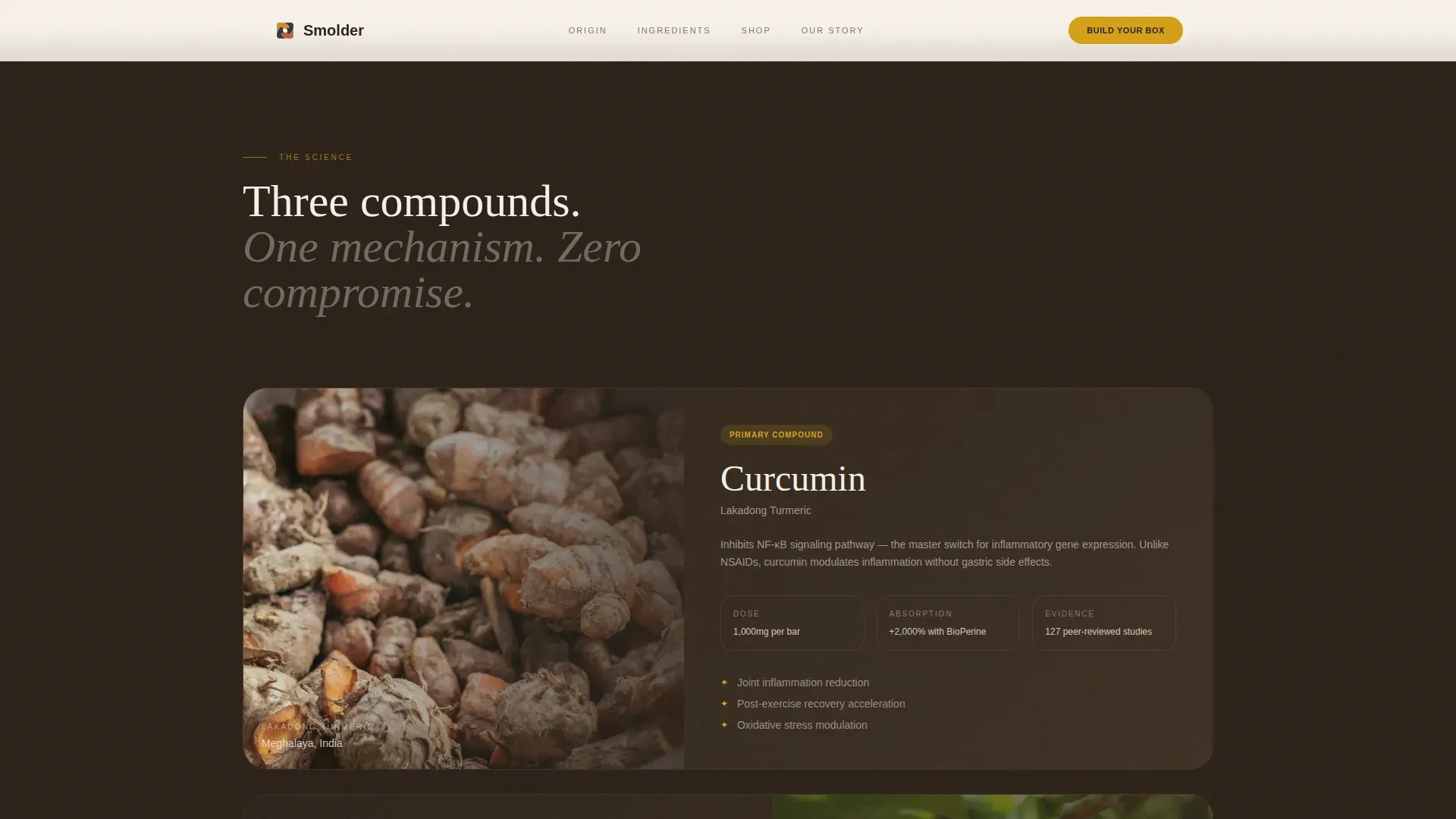 Luxe Anti-Inflammatory Snack Brand | Free Website Template | Rocket