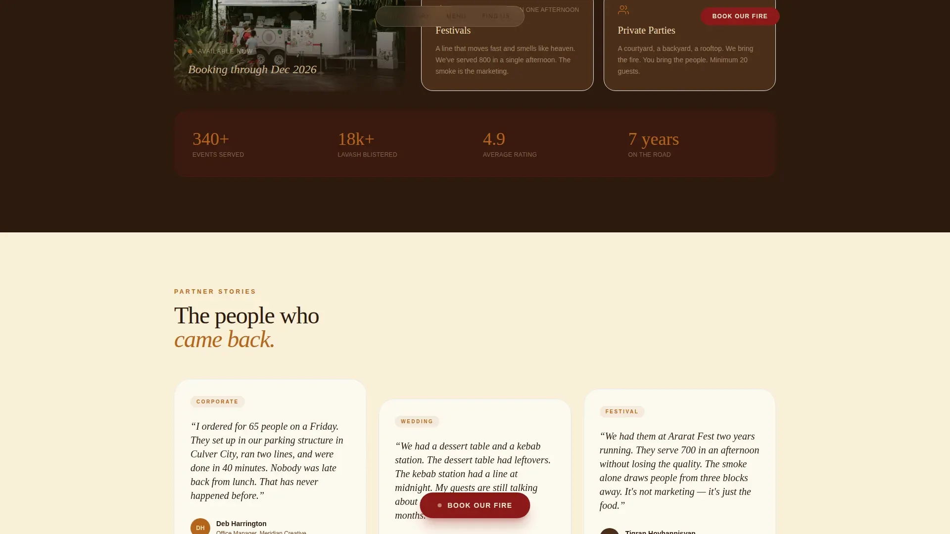 Armenian Food Truck | Free Website Template | Rocket
