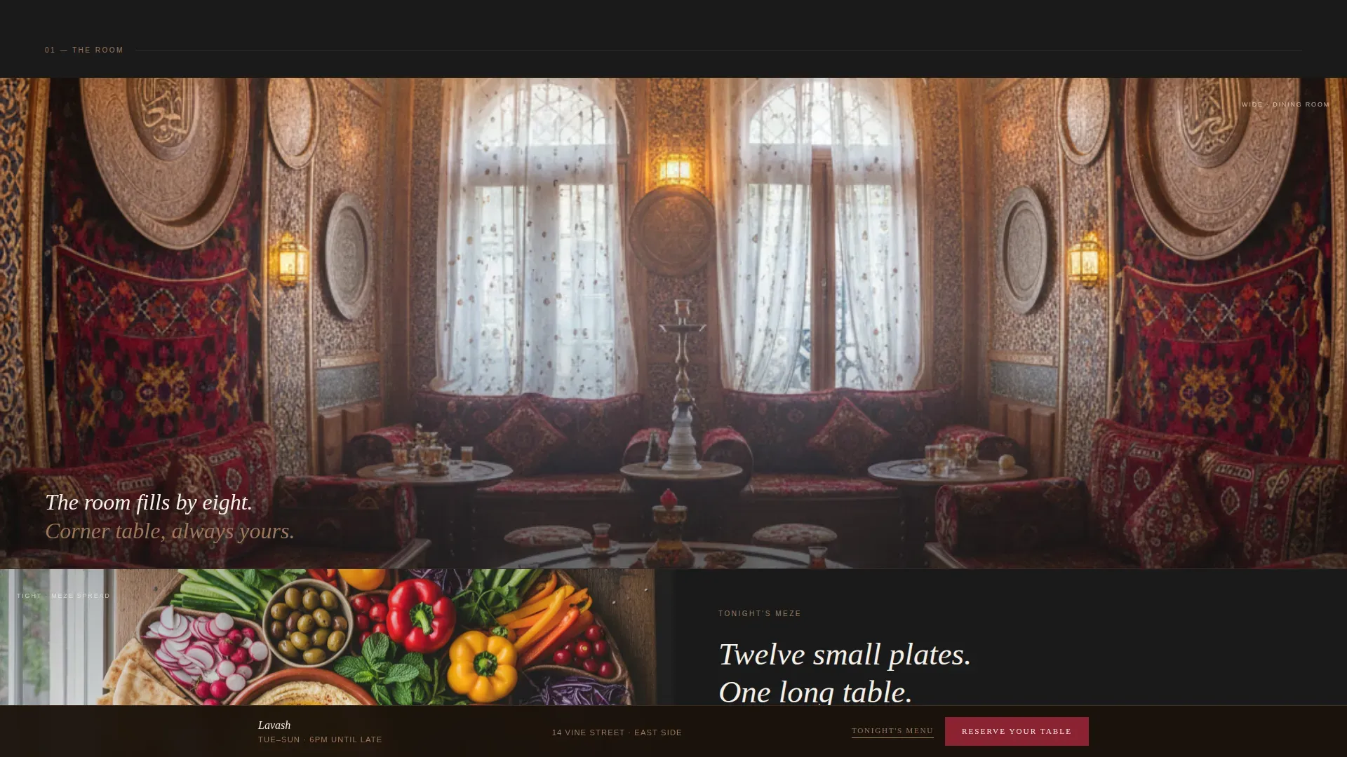 Artisan Armenian Restaurant | Free Website Template | Rocket