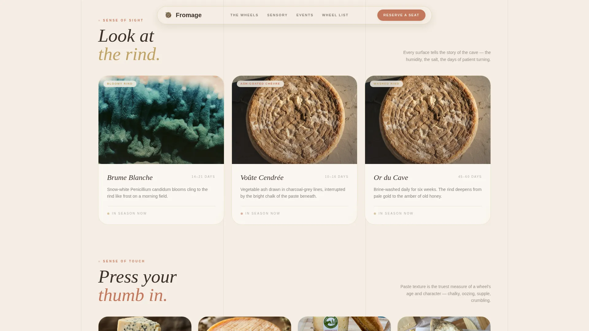 Artisan Cheesemaker Landing Page Template